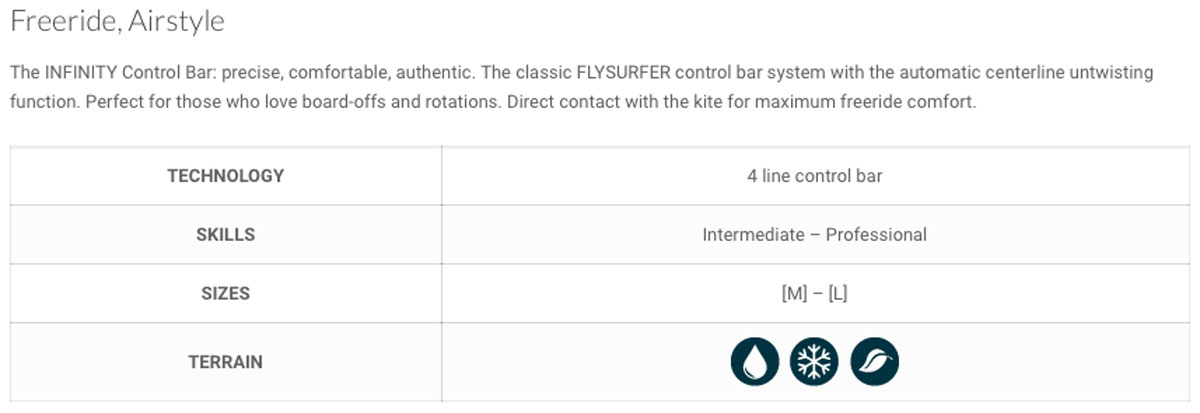 KiteLine Flysurfer Infinity 4.0 Control Bar